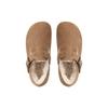 Zapatos Birkenstock de Estilo Nuevo para Mujer, Retro de Cobertura Total, Suela Gruesa, Cálidos, Peludos, Zapatos sin Cordones