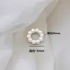 Estilo Japonés Retro Showa Forma Especial Círculo Agujero Recto Perla de Imitación Aro Pendientes Hecho a Mano DIY Joyería Accesorios Materiales