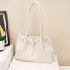 Bolso Tote de Tejido de Moda de Este Año para Mujer, Nuevo Estilo Primavera 2026, Bolso de Hombro Decorado con Cinturón, Bolso de Hombro a la Moda