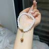 Pulsera de Garra de Gato de Carbón Gato Raíz de Bodhi Pulsera Femenina Jade Blanco Bodhi Niña Juega Pulsera Bodhi de Mano