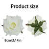 Rosa Vermelha Flor Artificial Cabeças de Flor Mini Cerimônia de Casamento Decoração de Casamento Decoração de Carro de Casamento Flor de Seda Artificial Lapela Fabricante Atacado