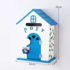 Muebles para el Hogar Estilo Pastoral Buzón de Guardería Buzón de Mensajes Buzón de Madera Buzón de Sugerencias Decoraciones de Casitas de Madera Pequeñas