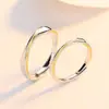 Nuevo Anillo Mobius Anillo de Pareja Hombre Novia Amor a Larga Distancia Regalo de San Valentín Moda Fresca Anillo de Apertura