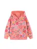 26 Nueva Colección de Otoño: Sudaderas para Niñas, Estilo Europeo y Americano, Estampado Floral de Moda, Sudaderas con Capucha para Niños, Ropa Exterior con Cremallera para Niños Pequeños y Niños Pequeños