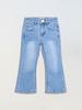 Calça Jeans Infantil Quatro Estações Jeans Elástico Versátil para Menina Jeans Micro-la da Moda para Estudante Atacado para Comércio Exterior