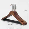 Perchas de Madera Yx Hotel Versión Engrosada para Uso en Casa, Perchas de Madera Antideslizantes para Pantalones, Perchas Vintage de Madera Maciza para Ropa