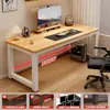 Escritorio de Computadora para Dormitorio, Uso en Casa, Escritorio Simple para Casa de Alquiler, Escritorio de Oficina de Escritorio, Mesa Rectangular, Mesa Larga