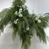 Plantas Verdes Artificiales, Hierba de Espárrago, Aspárago, Hierba del Aire, Pared de Flores para Bodas, Jardín de Monet, Decoración Suave, Paisajismo de Invierno, Arreglo Floral