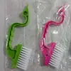 Escova de ranhura manual em formato de cisne para limpar frestas em portas e janelas, rebaixos de cozinha e banheiro e saídas de ar condicionado