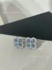 Collar Lily Clover de Harry Winston para Mujer, Trébol de Cuatro Hojas Full Diamante Versión de Alta Gama, Cadena para Clavícula V-Oro de Lujo Ligero