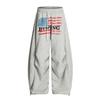 Marca de moda Jiayiku 2025 Nuevos Pantalones Casuales de Paracaidista Retro Americano Scimitar, Holgados, con Caída, Deportivos, de Pierna Ancha