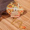 Área Escénica de Nanjing Marcapáginas de Metal Estilo Chino Cultural y Creativo Souvenir de Viaje Set de Caja de Regalo Creativa para Vacaciones Venta al por Mayor
