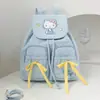 Mochila Original Autorizada Série Família Sanrio Modelo HELLO KITTY Grande Capacidade Bolsa Escolar para Meninas Bolsa KT