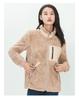 Nuevo abrigo de lana de cordero grueso para exteriores de otoño e invierno, cárdigan de forro polar polar cálido y cómodo para mujer, parte superior para hombre