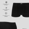 Venta Directa de Fabricante de Ropa Interior Masculina Transfronteriza Ropa Interior Negra Pura Tallas Grandes Transpirable Calzoncillos tipo bóxer Deportivos