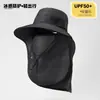 Sombrero de Protección Solar para Pesca para Hombres y Mujeres, Protección Completa para Cuello y Rostro, Sombrero de Sol para Ciclismo al Aire Libre, Sombrero de Pescador Transpirable Anti-UV