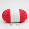 Bola de Hilo de Algodón Leche de 4 Hebras Hecha a Mano DIY Muñeca Tejida Ramo Sombrero Sin Bolitas