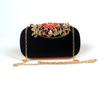 Bolsa de Cena de Terciopelo Nueva con Incrustaciones de Diamantes de Sirena Flor de Hoja de Aleación Color Diamante Bolso de Banquete para Mujer Bolso de Mano de Comercio Exterior