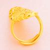 Anillo para Mujer con Forma de Ala de Oro de Vietnam Chapado en Oro Cola de Fénix Chapada en Oro Joyería