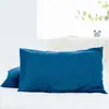Funda de almohada impermeable de punto de poliéster transfronterizo anti-aceite para la cabeza anti-manchas lavable a máquina funda protectora de almohada de hotel