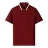 Playeras tipo polo, Camisetas, Ropa de trabajo de lujo ligero y de alta gama, Hechas a medida con estampado de logotipo, Camisetas de manga corta, Ropa de trabajo de algodón transpirable para verano, Hechas a medida