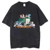Balatro Juego Tarjeta Payaso Accesorios Harajuku Camisa Lavada Camiseta Retro Harajuku Divertido Streetwear Manga Corta