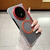 Adecuado para funda de teléfono Honor Magic V6, nuevo diseño magnético esmerilado ultradelgado y simple con doble eje central y protección de tacto similar a la piel