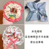 Diadema Infantil Dulce Diadema de Encaje para Niñas Anillo de Intestino Grueso Grande Diadema de Bola Alta Elástica para Niña Pequeña
