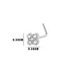 Henson Joias de Piercing Moda Amor Borboleta Flor Zircônia Unha de Nariz Piercing de Nariz Estrangeiro Europeu e Americano