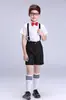 Traje de Coro Infantil para 1º de Junho Calça com Suspensório Masculina Traje Vestido Traje para Performance de Recitação de Poesia Infantil