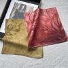 Francês retro 100% amora lenço de seda moda feminina seda 53cm pequeno quadrado lenço de proteção do pescoço outono e inverno atacado
