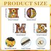 Girasol de Madera Transfronterizo Letra Hogar Decoración de Pared Cartel Colgante Calabaza de Otoño Estilo Campestre Americano Cartel Placa de Puerta