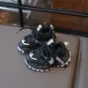 Zapatos de papá estilo primavera y otoño para niños, Zapatos deportivos de malla transpirable y suela suave para niños, Zapatos casuales para niñas de 3 a 6 años, Ligeros y duraderos