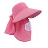 Sombrero chal de protección solar para exteriores, primavera y verano, ala grande, protección UV, transpirable, máscara de cuello, sombrero para el sol, sombrero para recoger té, sombrero de protección solar