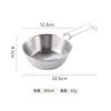 Tazón Plegable para Vino de Arroz de Camping Acero Inoxidable 304 Portátil para Exteriores Tazón para Hornear con Asa Tazón Sierra para Barbacoa Logo Personalizado