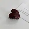 Pinza de Garra Pequeña con Strass de Estrella de Cinco Puntas en Forma de Corazón para Mujer, Pinza de Garra Exquisita de Gama Alta para Medio Cabello, Accesorio para el Cabello Tipo Pinza de Tiburón