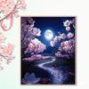 Pintura al Óleo Digital DIY Ciudad Luna La Noche Estrellada de Van Gogh El Principito Hecho a Mano Educativo para Niños Decoración para Sala de Estar Pintura Colgante