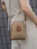 Bolsa Popular de Couro Genuíno para Celular Feminina 2024 Nova Bolsa Transversal de Couro Macio Bolsa Feminina Versátil de Ombro Único Mini Bolsa Pequena de Couro de Vaca
