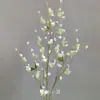 Flores Artificiais Brancas para Decoração de Casamento, Flores de Seda, Ornamentos de Flores Artificiais, Arte Floral Seca, Materiais de Rosa, Arranjo de Flores para Corredor, Arranjo de Parede e Chão