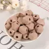 Cuentas de madera DIY cuentas coloridas agujero grande 20mm cuentas octogonales hilo para tejer tapices decoración cuentas sueltas