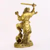 Estatueta de Zhongkui em latão, estátua de Buda Qiu Xing Dian Dou, sábio celestial decoração de adoração doméstica, artesanato ornamento de casa