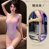 Lencería Sexy Estilo Japonés Hemei, Traje de Baño Sexy con Abertura en la Entrepierna, No Necesita Quitarse, Body Estilo Puro Deseo
