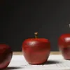 Pieza de Mango de Manzana Tallada en Palo de Rosa, Mesa de Té para Coche, Adornos para Sala de Estar, Decoraciones de Regalo