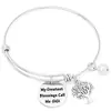 Pulseira Árvore da Vida Moda Europeia e Americana da Amazon para Mulheres em Aço Inoxidável com Letra Ajustável como Presente de Aniversário para Melhor Amiga