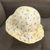 Chapéu de Algodão Puro para Bebê Menina Recém-nascida, Estilo Verão Fino, Proteção Solar, Respirável, Chapéu de Princesa para Bebê, 0 a 6 Meses, Chapéu de Pescador Fofo de Aba Larga