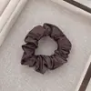 Goma para el pelo de seda de hielo plisada satinada, tipo intestino grueso, alta elasticidad, sujetador de cola de caballo para mujer, estilo coreano, goma elástica, cuerda para el pelo, accesorio para el pelo versátil