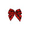 Decorações de Natal europeias e americanas vermelho preto laço xadrez preto vermelho fita laço diy decorações de Natal