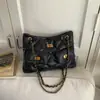 Bolso de Hombro Rombo Nuevo Estilo Primavera Temprana 2026, Bolso Cruzado de Aspecto Elegante, Bolso Casual de Cadena para el Brazo, Bolso Elegante para el Trabajo