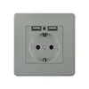 Comercio exterior 86 panel de enchufe de pared estándar europeo Europeo estándar europeo Alemán 16A regulación estándar alemán enchufe USB