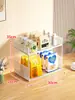 Estante de cocina para bocadillos, pequeño organizador de almacenamiento para la mesa, almacenamiento multifuncional para tazas, gabinete de múltiples niveles para la encimera
